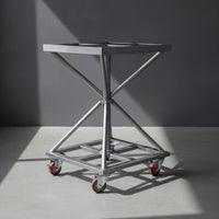 Spray Painting Turntable Mobile Rotating Spray Table Paint Rack with Wheels for Woodworkers