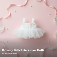10cm Doll Outfit Tulle Skirt BJD Doll Dress Built-in Petticoat Miniature Ballet Skirt Dress for Kids Play