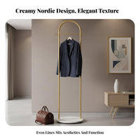 Floor-Standing Coat Tree Space-Saving Garment Rack Sturdy Construction