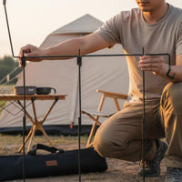 Camping Lantern Stand with Hook Detachable Camp Hanger Carrying Bag Included