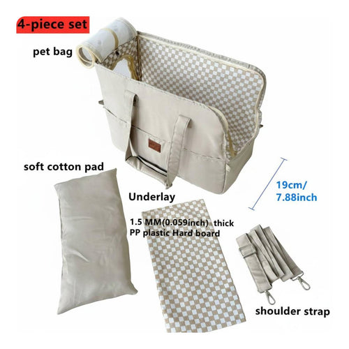 Feline Dog Carrier Bag Adjustable Strap Pet Shoulder Carrier Lightweight