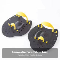 2 Pieces Improves Speed and Form Swimming Hand Paddles Ergonomic Design Webbed Swim Paddles Lightweight for Adults, Teens