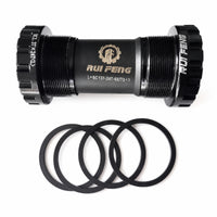 Threaded Bottom Bracket Machined Bottom Bracket with Spacers Low-Profile Component for Mechanics, Road Bikes