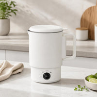 Foldable Electric Kettle Travel-Friendly Electric Kettle with Detachable Base Compact Portable Water Boiler for Business Trips, Hotel Rooms, Dorm Room