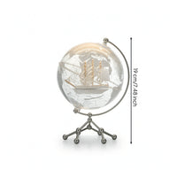 Globe with Sailboat Ornament Touch-Controlled for Display Cabinet, Collectors