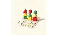 Wooden Geometric Shape Sorter Early Education Geometric Block Sorting Game Color Matching Assembling Toy for Young Children