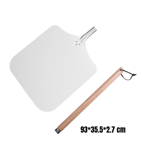 Aluminum Pizza Peel Space Saving Long Handle Pizza Peel Food Cooking Tool for Home Kitchen