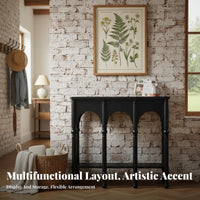 Narrow sideboard Table French design Narrow Entryway Stand Slim shape Space Saving for homeowners, Apartment Dwellers, Bedroom