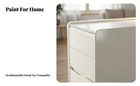 1 Piece Rolling End Table Mobile Bedside Table Solid Wood Cabinet Rock Slab Top with Smart Storage Suitable for Homeowners Seniors Living Room Bedroom