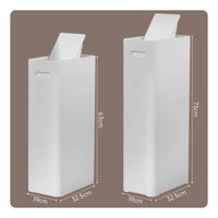 Swing Top Trash Can Large Capacity Push Top Garbage Bin Sturdy for Bathroom