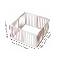 Expandable dog playpen, easy setup