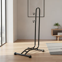 Heavy Duty Bike Floor Stand Utility Bike Floor Rack Solid Bike Parking Stand Space-Saving for Cyclists