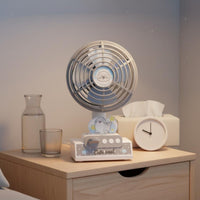 Cartoon Penguin Fan 3 Speed Settings Mini Desk Fan Cute Design for Bedroom, Kids