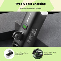 USB bike headlight, waterproof, bright