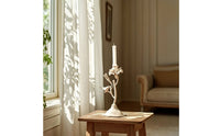 Wrought Iron Tree Branch Candelabra Rustic Branch Candle Holder Shabby Chic Taper Candle Holder Tabletop for Brides, Dining Table, Wedding