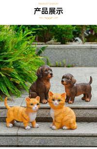 Maillard Retro Style Dog Figurine Outdoor Courtyard Decoration