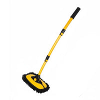 Highly Absorbent Telescopic Car Wash Brush Wet and Dry Use Long Handle Car Cleaning Mop Detachable Head Automotive Accessory