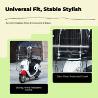 Waterproof scooter cover with sun shield