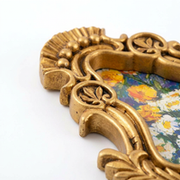 Ornate Resin Photo Frame, Vintage Wall Hanging Tabletop Display, Antique Gold Picture Frame for Home - Image 9