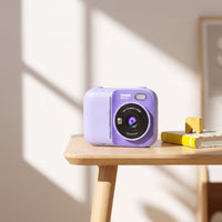 Portable Children's Camera with Printer Compact Instant Print Camera with Screen Handheld Easy-to-Use for Travel, Parties