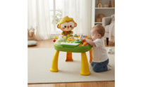 Multifunction Musical Activity Table Educational Toddler Learning Table Busy Board Design Interactive Baby Music Station LED Lights for 1-3 Years Old, Indoor