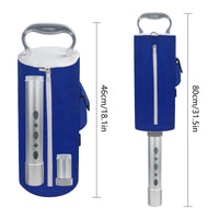 Detachable Golf Ball Retriever with Removable Tube Handheld Golf Ball Retriever with Zipper Portable Shag Bag Aluminum for Golfers, Coaches, Practice Range