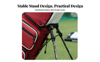 Golf Stand Bag Waterproof Lightweight Golf Carry Bag Unisex Athletic Gear for Golfers, Recreational Golfers, Outdoor, Driving Range, Par 3 Courses