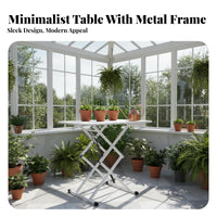 Height-Adjustable Utility Table Foldable Design Portable Furnishing for Students