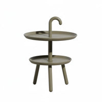Handle-Top Accent Table Portable Design Accent Table with Storage Space-Saving