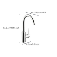 360° swivel pull-out kitchen faucet
