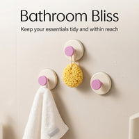 Heavy Duty Suction Cup Hooks for Kitchen, Wall for Door Storage, No Drill Renter Friendly ABS 4 Blue Organizer