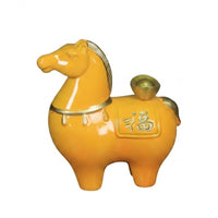 Horse Figurine with Bowl Compact Horse Figurine Tabletop Ornament for Homeowners, Collectors, Office Desk, TV Stand
