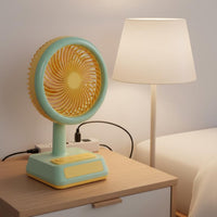 USB Rechargeable Fan 3-Speed Adjustable USB Desk Fan for Bedroom, Students, Kids