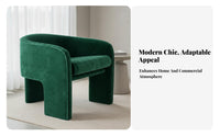Curved spine Armchair Nordic design Single Sofa Modern Minimalist Light Luxury for Homeowners, Readers, Reception Area, Bedroom