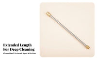 Threaded Ends Pressure Washer Extension Wand Slim 40 Cm Extension Wand Brass-Colored Stainless Steel Lance