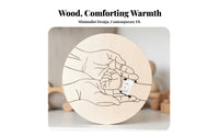 Wooden Birth Keepsake Plaque Family Appreciation Day Gift Infant Birth Announcement Wooden Plaque Newborn Announcement Plaque for New Parents, Parent