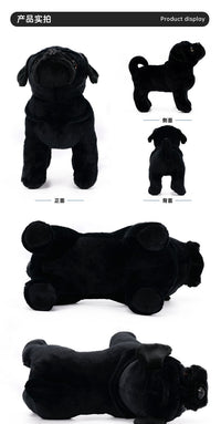 Lifelike Bulldog Plush Toy Stuffed Animal French Bulldog Shar Pei Dog Doll for Children