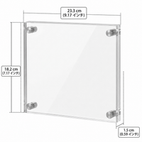 Acrylic Photo Frame, Double-Sided, Photo Stand, With Stand, Transparent, Desktop, Photo Frame, For Living Room & Office
