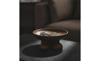 Feet Shaped Bowl Wood-Grain Bowl with Feet Shape Sculptural for Entryway, Living Room, Desk
