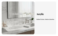Tiered Cosmetic Holder Space-Saving Countertop Organizer Clear Design for Adults