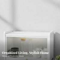 2-Tier Countertop beveragewareboard Multifunctional 2-Tier Display Shelf Transparent View