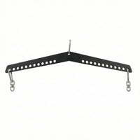 Lat Pull-down Attachment Heavy-Duty Pull-down Bar with Holes Adjustable Exercise Equipment for Bodybuilders