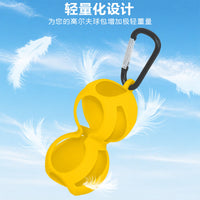 新款双位球套 硅胶高尔夫球收纳套双球套球具收纳套 golf球场配件