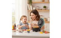 Electric Waffle Bowl Maker with Nonstick Surface Countertop Waffle Bowl Maker Compact Appliance Easy to Clean for Kitchen, Dorm Rooms