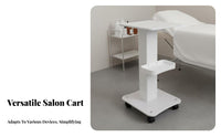 Cosmetic Instrument Cart Stable and Long-Lasting Cosmetic Machine Stand Mobile Machine Base Sturdy-Duty Rolling Spa Equipment