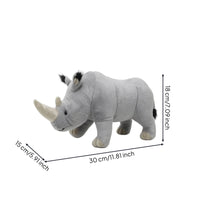Rhino Stuffed Toy Soft Stuffed Rhinoceros Stuffed Rhino Cute Rhinoceros Toy Cuddly for Children, Bedtime, Nursery