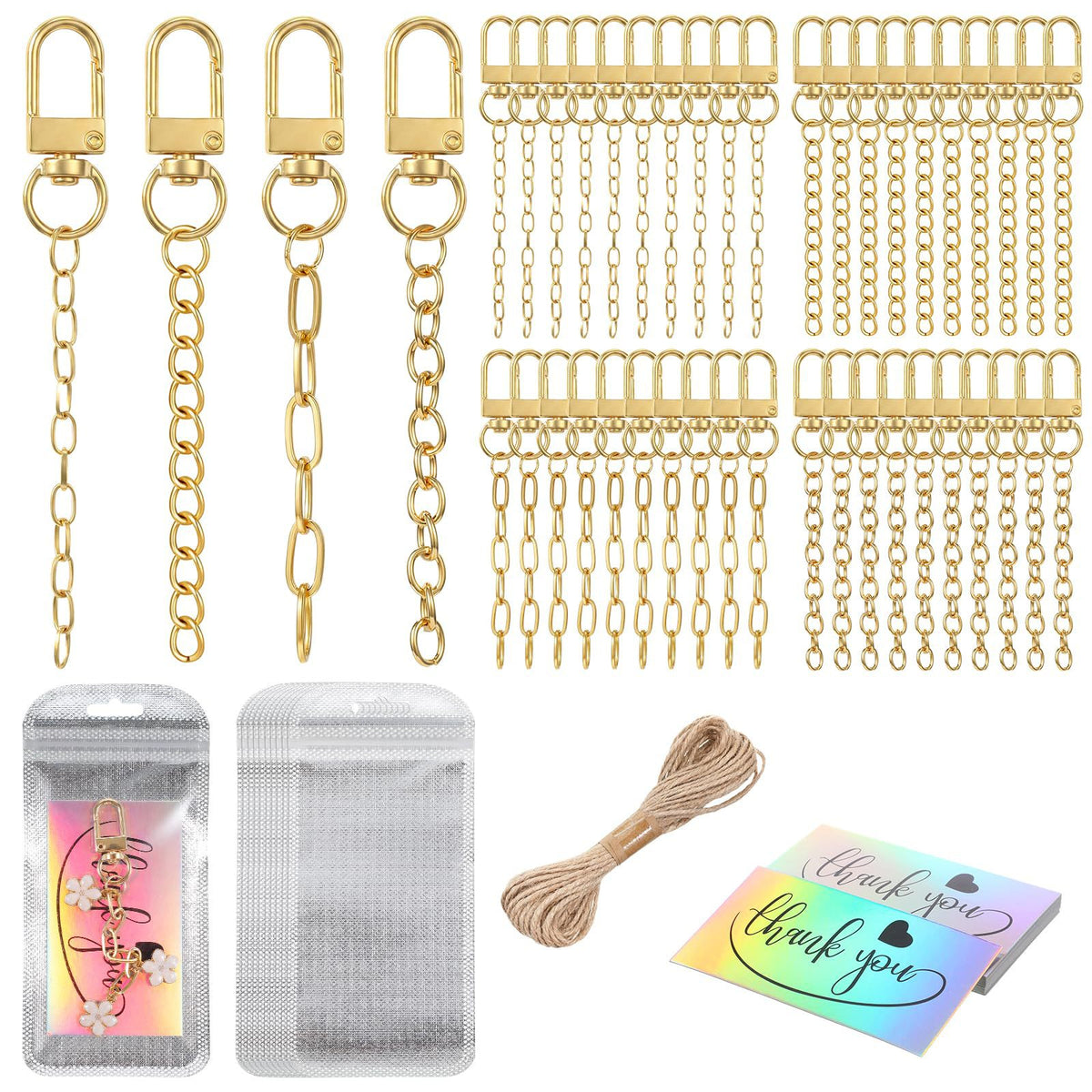 60PCS Keychain Kit