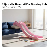 Safe Rounded Edges Bedside Slide Anti-Slip Base children's Play Equipment Safety Deceleration Zone Space-Saving for Toddlers, Preschoolers, Parents, Indoors, Indoor, Playroom, Living Room