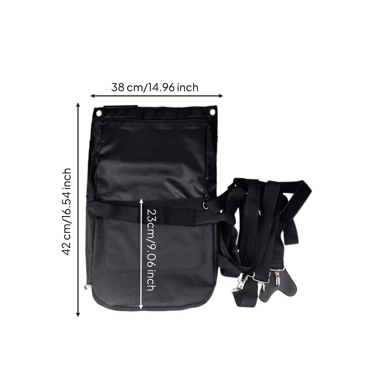 Horse Manure Bag Horse Droppings Catcher Adjustable Straps Equine Manure Pouch for Stable Managers, Processions
