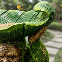 Gorilla-Shaped Bird Feeder Resin Gorilla Bird Feeder Weather Resistant